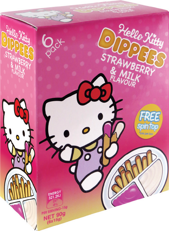 HELLO KITTY Dippees Strawberries & Milk 90g