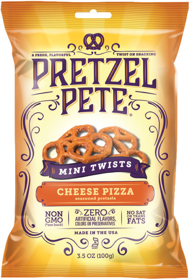 PRETZEL PETE Mini Twist Pretzels Cheese Pizza 100g